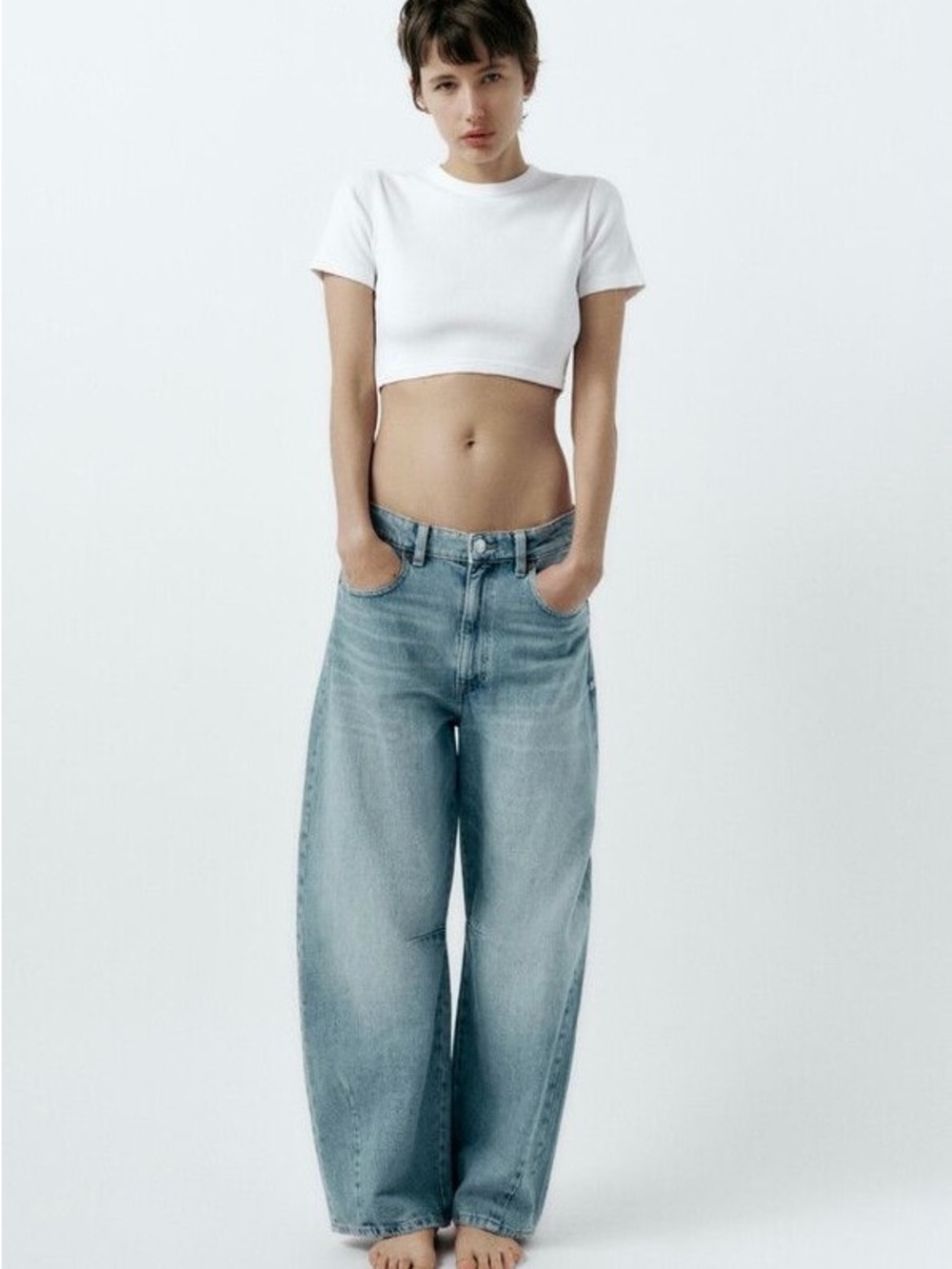 Zara - High-Rise Oversize Balloon Jeans